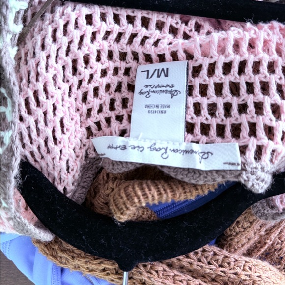 American Rag Multicolor Crochet Top - Picture 2 of 2